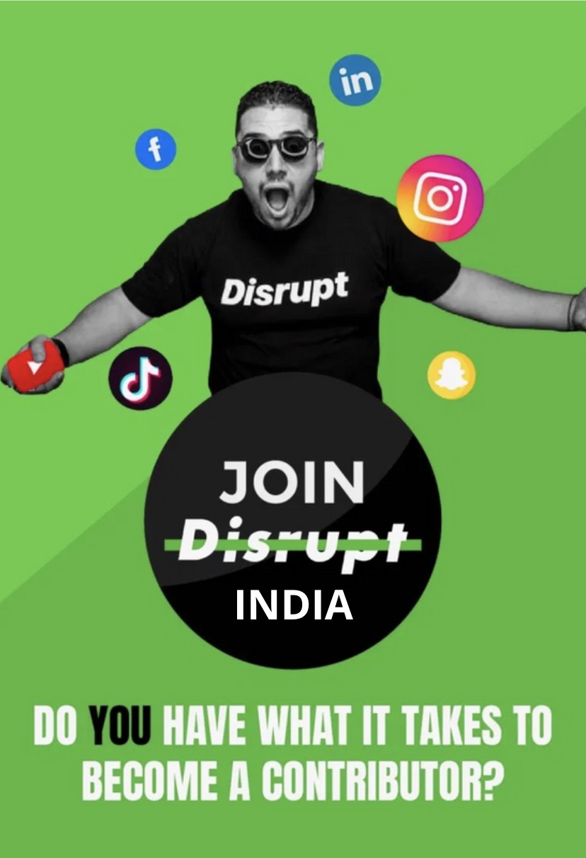 Become A Disrupt Contributor